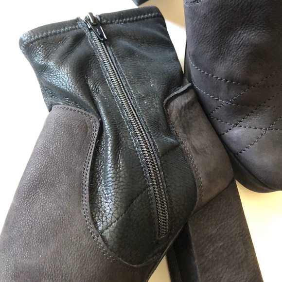 Free People Black leather Suede Platform Boots - Picture 7 of 15